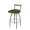 Holland Bar Stool Co 30" Low Back Swivel Bar Stool, Nickel Finish, Graph Parrot Seat 82130AN015 - alternate 1